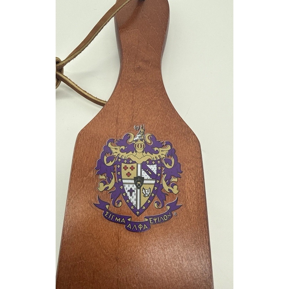 VNTG 60's Sigma Alpha Epsilon SAE Fraternity Paddle Texas Rho Chapter Wooden - Picture 6 of 6